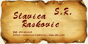 Slavica Rašković vizit kartica